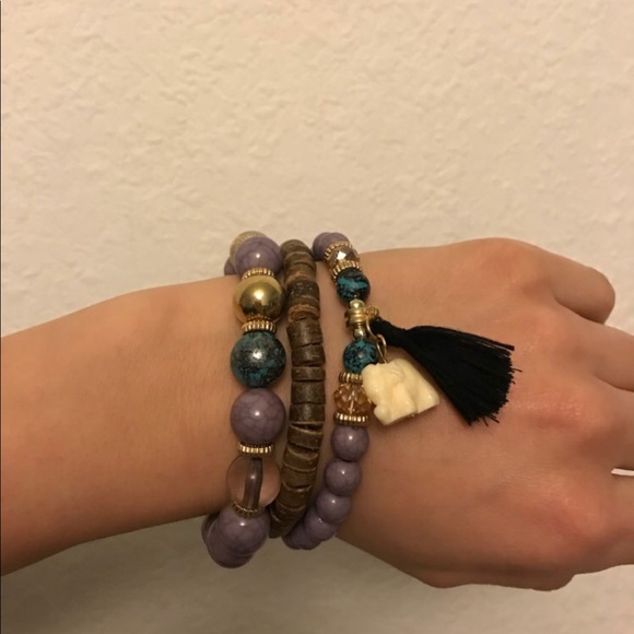 SALE ❗️ Set Wooden Bracelet - Picture 3 of 3